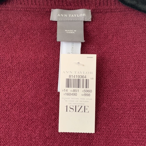 ANN TAYLOR 100% Cashmere Wrap New With Tag - Picture 10 of 10